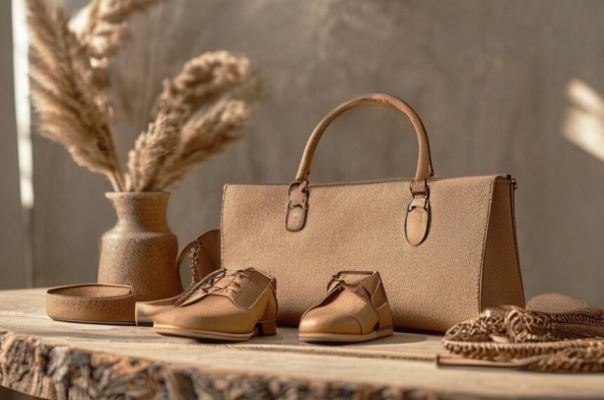 Accessoires en liège écologiques et élégants : sacs, portefeuille, bijoux et chaussures en liège, alternative durable au cuir et aux matières synthétiques.